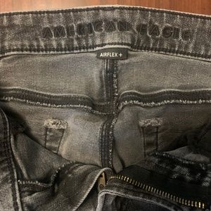 Mens American Eagle Black Ripped Jeans 31x30